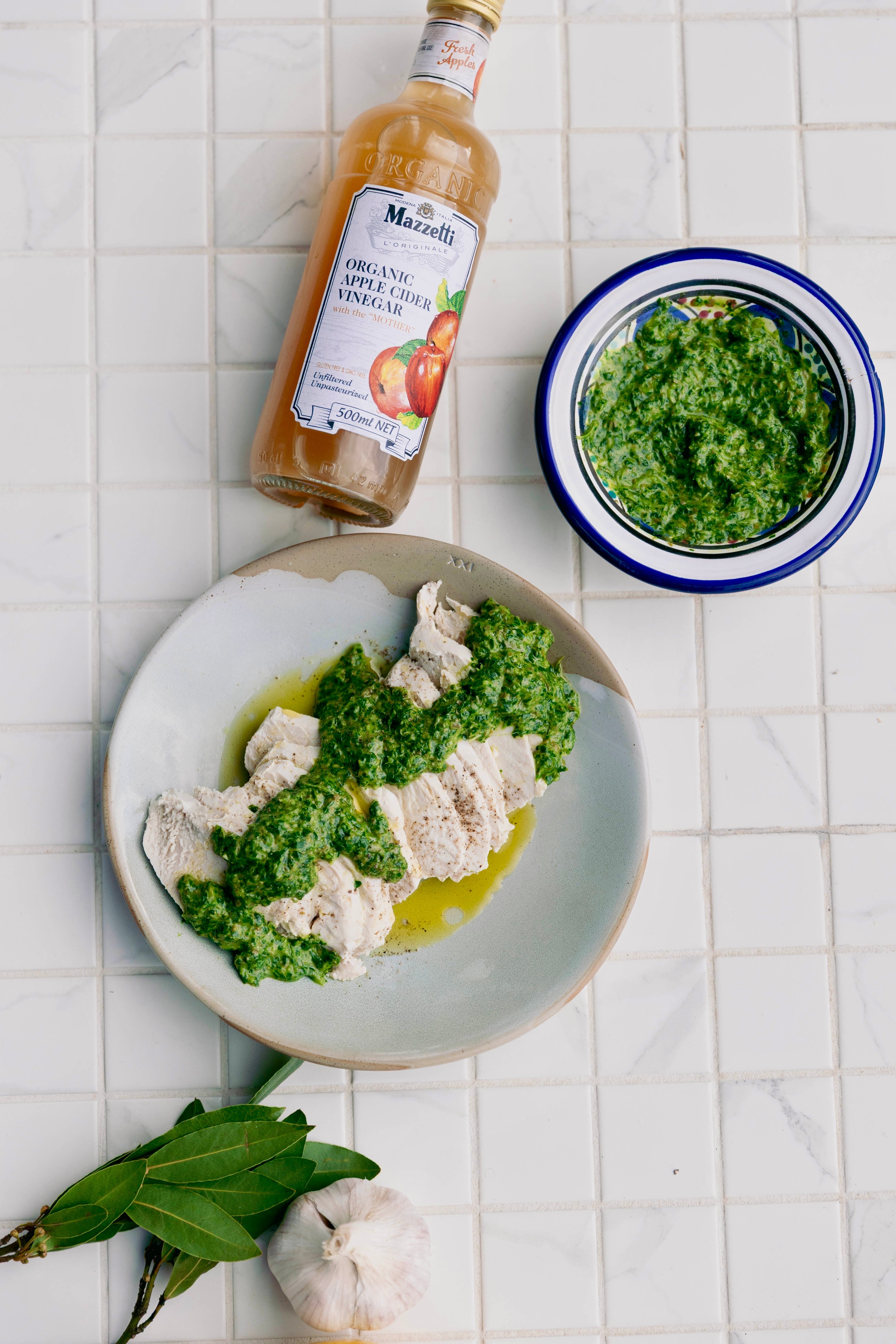 Poached Chicken with Salsa Verde
