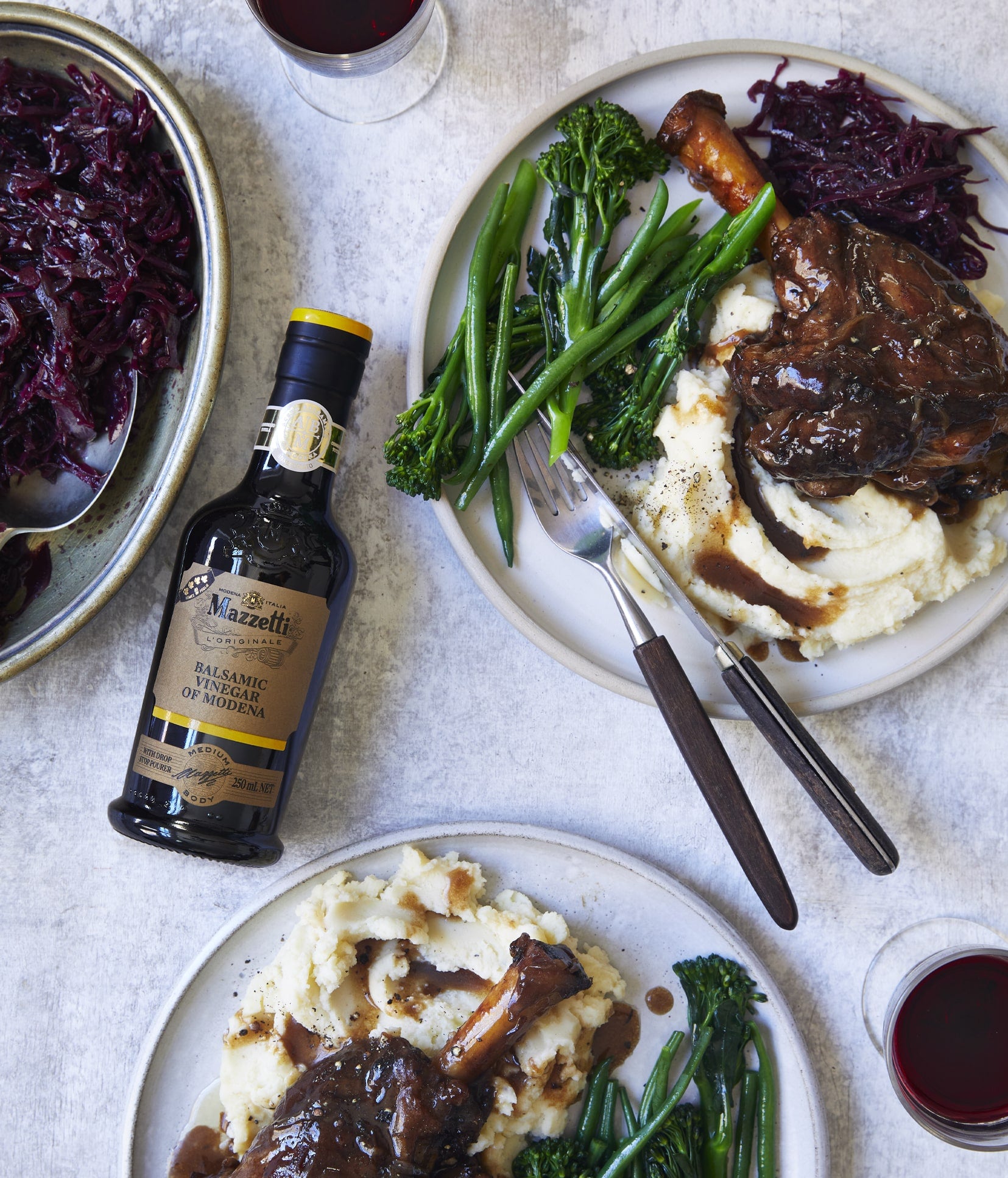 Slow Roasted Balsamic Lamb Shank